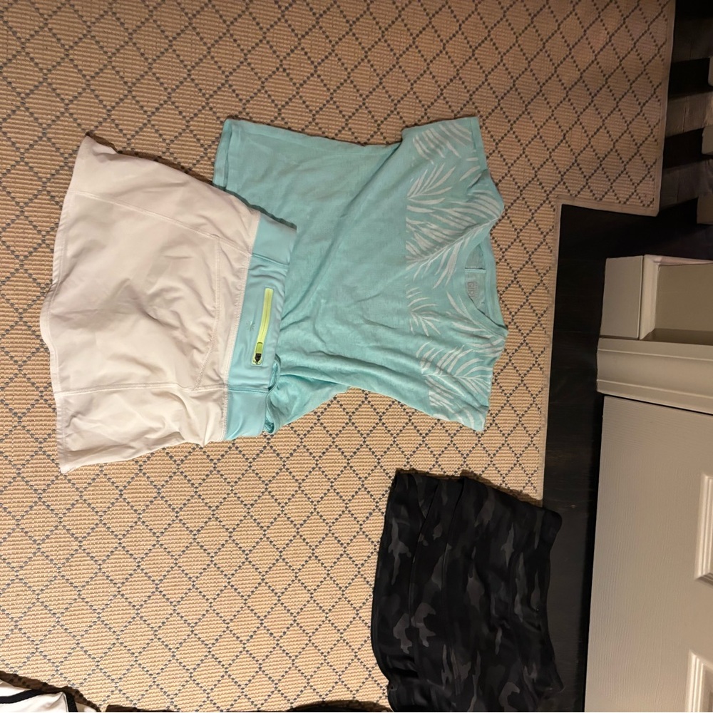 Athleta Green Skorts Matching Sets Lightweight Athletic Wear TENNIS